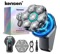 Rasoir électrique Kensen S32 pour hommes, 7D Floating Cutter, rechargeable par USB-C, 8100/8500 tr/min, étanche IPX6, tête magnétique Grey