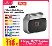 Rasoir électrique Laifen P3 Pro à 3 lames avec moteur linéaire 24000 CPM, pour un rasage plus rapide et plus doux Alliage d'aluminium original