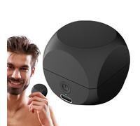 Rasoir Électrique Mini,Format Poche Idéal - Tondeuse Barbe Forme De Dés Outil De Soin Du Visage Pour Mari Et Petit Ami