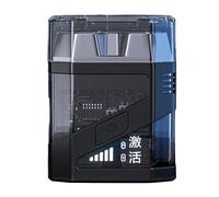 Rasoir électrique - Mini rasoir électrique de 7 cm pour homme - Compact - Tondeuse de tête avec design lavable et batterie, idéal pour l'entretien de la barbe en déplacement, à la maison, en voyage