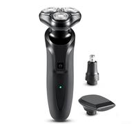 Rasoir électrique multifonction 10,2 cm rechargeable et lavable pour barbe