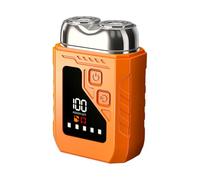 Rasoir Électrique Multifonction - Mini Tondeuse Barbe Portable | Épilateur Nez Double Lame | Lames 3D Double Anneau, Charge Rapide USB, Batterie Longue Durée, Lavable avec Miroir HD