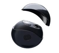 Rasoir électrique multifonctionnel portable,mini rasoir rechargeable à double anneau,rasoir visage compact,pour le rasage du visage,longue autonomie,idéal à la maison et en voyage (Noir Chevalier)