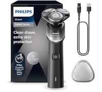 Philips 5000X Series - Rasoir électrique 100 pourcent étanche, technologie SkinProtect, tête flexible à 360°, 1 h de charge / 5 min - Charge rapide, capot de protection argenté, modèle X5004/00