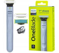 Rasoir électrique - Philips - OneBlade QP22952 - Étanche - Antiirritation - 2 Lames - Corps et visage