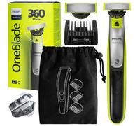 Rasoir électrique - Philips - OneBlade QP2734 20 - Tondeuse barbe étanche - Lame 360 - Étui inclus