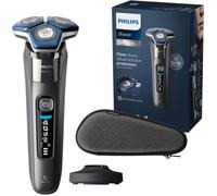 Philips Rasoir électrique Série 7000 pour homme Wet & Dry avec tondeuse rétractable, socle de charge, coffret de voyage et brossette de nettoyage (modèle S7887/35)