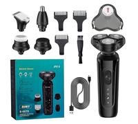Rasoir électrique portable à têtes flottantes miniatures pour homme pour voyage et toilettage quotidien Rechargeable par USB Tondeuse à barbe ABS Body Groomer