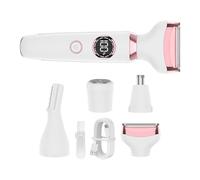 Rasoir électrique portable avec têtes amovibles pour un rasage de la peau, pour le visage, le corps, les jambes et la zone bikini féminine