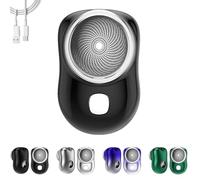 Rasoir Électrique Portable Mini Shave, Mini Rasoir Électrique Pour Homme, Rasoir Portatif Puissant Et Étanche, Rasoir Puissant Et Étanche, Avec Affichage Numérique, Humide Et Sec (Noir)