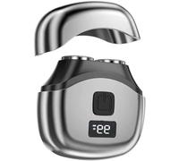 Rasoir électrique portable pour homme, mini rasoir avec indicateur de batterie LED, feuille à double voie, cutter amovible lavable, rechargeable de type C, rasoir sans fil