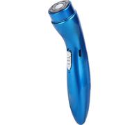 Rasoir électrique portable silencieux à grande vitesse Mini rasoir électrique pour voiture et maison à tête rotative double anneau en maille bleu