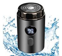 Rasoir Électrique Portable - Tondeuse Barbe avec Affichage Digital,Rasoir Corporel Imperméable pour Poitrail Aissette Jambe Quotidien Homme Cadeau Mari Voyage Maison