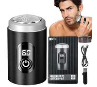 Rasoir électrique portatif - Mini rasoir résistant à l'eau et peu encombrant - Rasoir pour le contouring sans angle mort pour le camping, les voyages en avion, les bureaux, les voitures, les