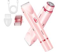 Rasoir électrique pour femme - Rasoir double tête rechargeable, épilateur étanche IPX7 humide et sec, outil d'épilation complète du corps pour les jambes, les aisselles et le bikini