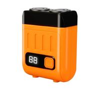 Rasoir électrique pour homme - Double tête rechargeable pour un rasage en douceur | 7 x 5,5 cm, rasoir de poche en alliage ABS pour voyage en voiture, machine de toilettage étanche, hôtel, articles de