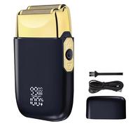 Rasoir électrique pour homme - Mini rasoir rechargeable par USB avec écran LED IPX7 - Étanche - Rasoir portable pour voyage professionnel - Tondeuse à barbe - Machine de barbier