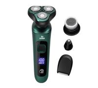 Rasoir électrique pour homme - Rasoir à barbe électrique à tête flottante | Machine à raser avec écran LCD avec épilateur de nez, tondeuse de précision sans fil rechargeable pour un toilettage