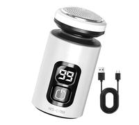 Rasoir électrique pour homme - Rechargeable, utilisation humide et sèche - Rasoirs Sans Fil pour Hommes - Idée cadeau pour père, frère, mari, petit ami, ami