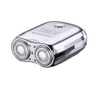 Rasoir électrique pour homme - Tondeuse à barbe électrique pour homme - Fonctionne sur batterie - Sans fil - Humide et sec - Petite tondeuse à barbe pour un rasage lisse