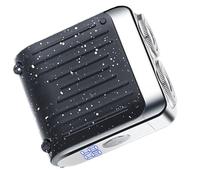 Rasoir électrique pour homme, tondeuse faciale portable, rasoir électrique imperméable avec double anneau pour homme et femme, toilettage quotidien, voyage, maison