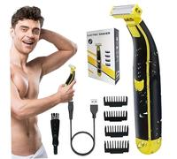 Rasoir électrique pour hommes Corps facial de douche humide et sec rasons rotatifs rotatif Corps complet imperméable non glissé USB rechargeable 700mAh Transpoir pour les femmes Trimmer..