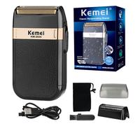 Rasoir électrique pour hommes étanche double lame alternative sans fil rasoir USB Rechargeable Machine à raser r tondeuse