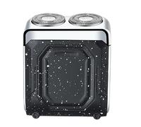 Rasoir Électrique pour Hommes,Format Voyage avec Charge USB et Système à Double Anneau | Rasoir Électrique Affichage Digital pour Voiture Voyage Dortoir Appartement Hôtel