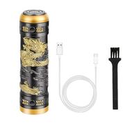 Rasoir Électrique Pour Hommes - Professionnel Gold Dragon, Mini Tondeuse À Barbe Avec Câble De Chargement, Portable Soins Du Visage | Maison, Voyage, Cadeau, Père