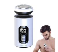 Rasoir Électrique Pour Hommes - Rasoir De Voyage Compact Puissant Et Portable - Épilateur Visage Sans Fil Pour Soin Quotidien, Voyage, Bureau, Extérieur Et Urgence
