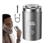 Rasoir Electrique Pour Hommes - Rasoir de Voyage Rechargeable Portatif | Tondeuse de Précision à Longue Durée de Batterie Étanche pour Rasage Humide et Sec et Entretien de la Barbe