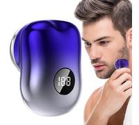 Rasoir Électrique Pour Hommes,Rasoir Electrique Sans Fil Impermeable Rechargeable USB Portable - Tondeuse Barbe Visage | Pour Soin Barbe Menton Aisselles Maison Bureau Salle Sport Quotidien Cadeau Noe