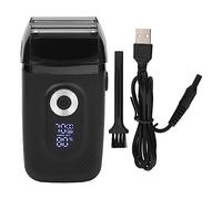 Rasoir électrique Pour Hommes, Rasoirs électriques à Lame Amovible Réglables à 3 Vitesses LED, Tondeuse à Barbe Numérique USB Rechargeable à Mouvement Alternatif, Tondeuses à Barbe Pour Hommes