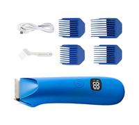 Rasoir électrique pour le corps - Tondeuse numérique pour homme avec moteur silencieux et écran LED | Épilateur corporel rechargeable pour la zone pubienne, les testicules, le dos, la poitrine, ai