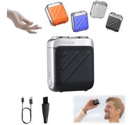 Rasoir électrique R-12 pour bagages, mini rasoir à barbe portable et design de valise, mini rasoir électrique portable, rechargeable par USB, un seul bouton, longue durée pour la maison et les voyages