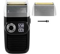 rasoir électrique, Rasoir professionnel for hommes, nettoyage des cheveux, lame de rasoir électrique, tête de rasoir, moteur rotatif(Black)