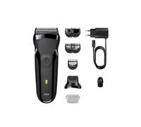 Braun Series 3 81702942 rasoir pour homme Rasoir à grille Tondeuse Noir, Vert