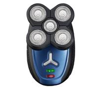 Rasoir Électrique Rechargeable à Cinq Têtes, Étanche, 5 W | Têtes Rotatives à Quatre Lames, Indicateur de Charge, Nettoyage à L’eau, pour Barbe et Barbe de Trois Jours