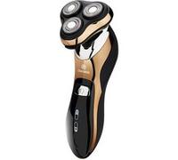 Rasoir Électrique Rechargeable avec Double Anneau Rotatif Usage à Sec ou Humide Avizar Noir / Or Noir / Or