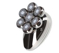 Rasoir Électrique Rechargeable, Lames Rotatives pour la Barbe/Crâne