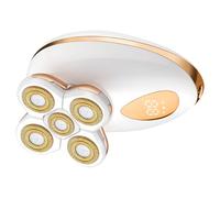 Rasoir électrique rechargeable pour femme avec pièces de coupe douce et tête pour un toilettage lisse et confortable, tondeuse portable pour femme avec fonction Wet Dry et têtes amovibles