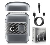 Rasoir électrique rechargeable pour homme - Tondeuse à barbe alternative pour voyage - Rasoir ergonomique