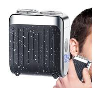Rasoir Électrique Rechargeable pour Homme,Tondeuse Magnétique Pour Visage | Rasoir Électrique À Double Anneau Avec Affichage Numérique Pour Hommes Et Femmes, Ménager, Entretien Quotidien, Voyage