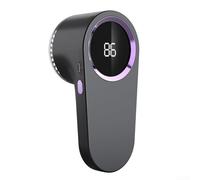 Rasoir électrique rechargeable pour tissu avec affichage numérique pour vêtements et meubles, anti-bouloches portable pour caillot (Blanc haut)