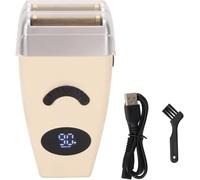 Rasoir électrique rotatif de style vintage pour homme, tondeuse à barbe humide/sèche étanche avec têtes flottantes 3D, rechargeable par USB - Cadeau parfait pour homme pour anniversaire de mariage