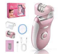 Rasoir électrique sans fil 2 en 1 pour femme - Rasoir portable rechargeable par USB à 2 vitesses pour une épilation douce du visage, des jambes, du corps et du bikini - Rasoir portable pour femme