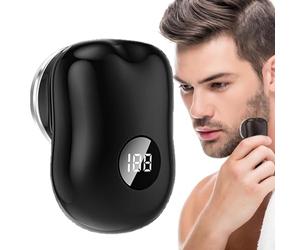 Rasoir électrique sans fil portable imperméable avec écran numérique | Rasoir électrique pour un rasage à venir | Pour voyage, cadeau et utilisation quotidienne à la maison, au bureau, à la gym