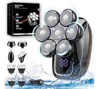 Rasoir Electriques Hommes, 5 en 1 Rasoir Crane à Tête Chauve Rotatives USB Rechargeable (Nn7800)