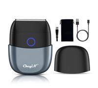 Rasoir Electriques Hommes,USB Tondeuse Barbe avec capuchon,Rasoir de Voyage Rasoir Électrique sans fil et Rechargeable pour Hommes,Professionnels éTanches Mini Rasoir Électrique, Cadeau Homme