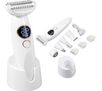 Rasoir Femme 5 en 1,Wet&dry Rasoir Femme Electrique, Rasoir Femme Maillot IPX7 Etanche avec Station de Charge USB Pour Bikini